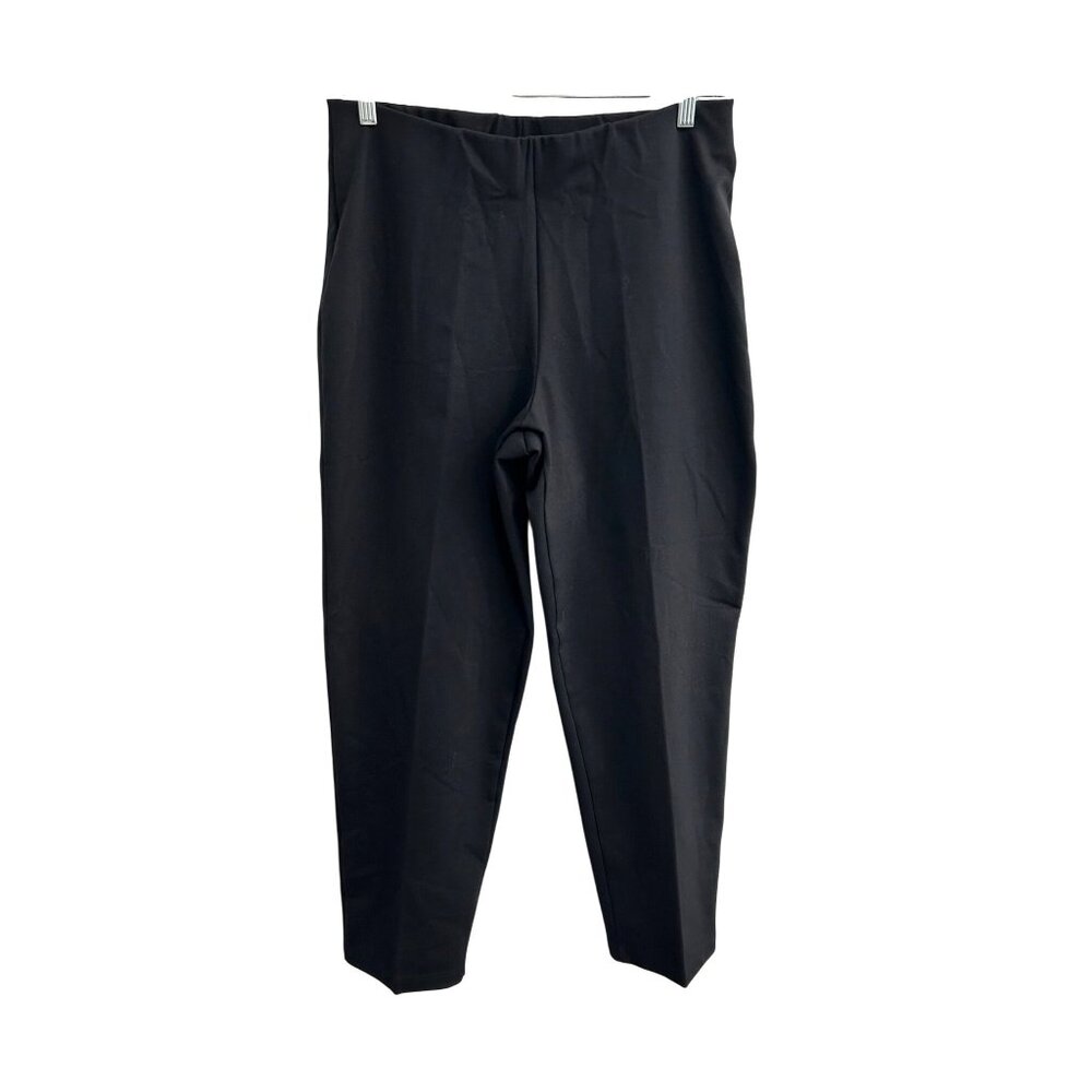 Isabella Bird Womens Black Pleated Stretch Pants SZ Extra Large